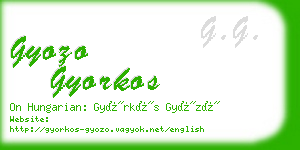 gyozo gyorkos business card